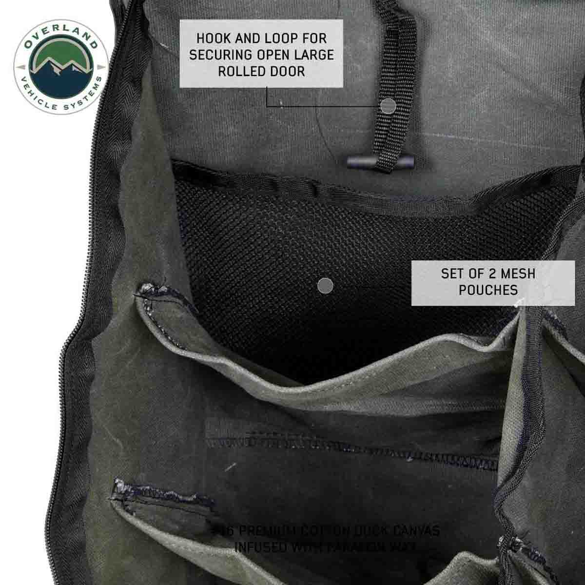 Overland Vehicle Systems - Camping Storage Bag - #16 Waxed Canvas