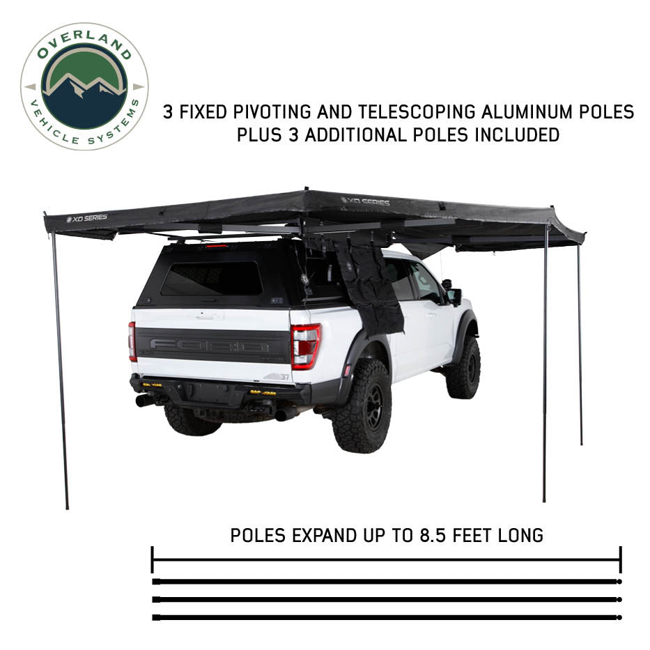 XD Nomadic 270 Awning W/Lights & Black Out (Passenger Side)
