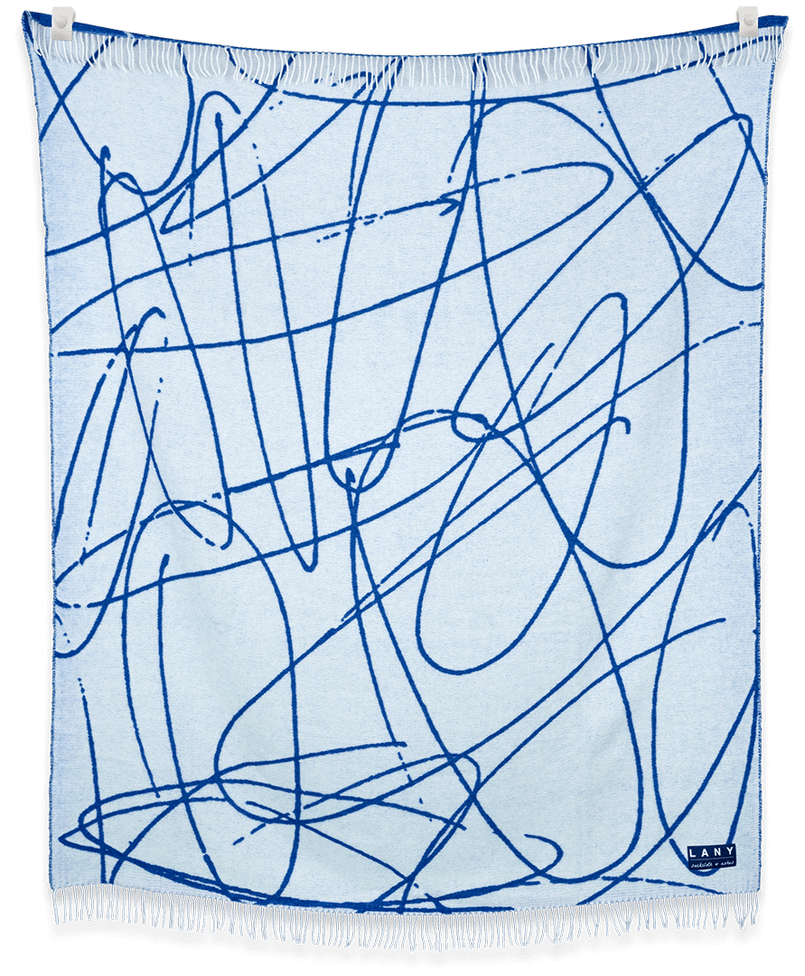 Abstract blue line design on a light blue background with 'Navy' branding.